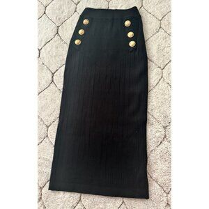 DAIMARAN Luanda Women's Skirt Knee Length Straight Pencil Black  Size S